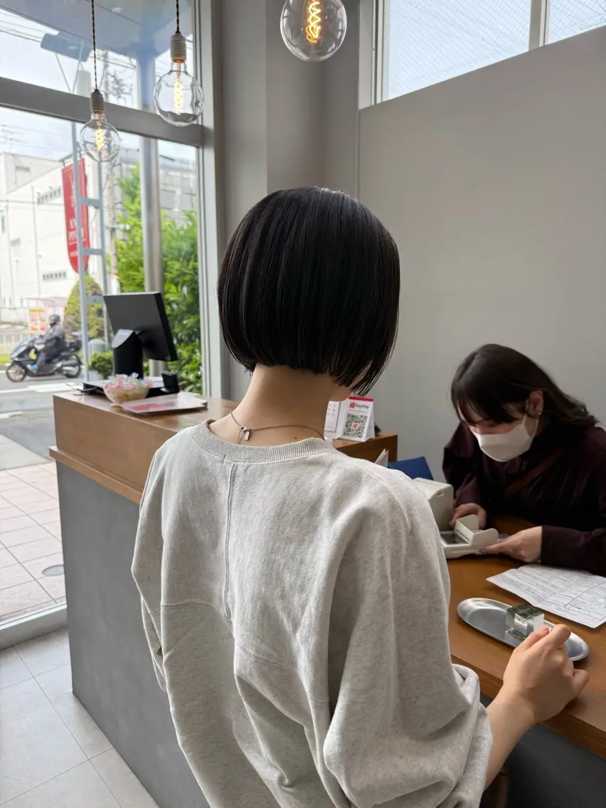 ショート ボブ ショートヘア カット 石原圭悟 /ショート/艶カラーのヘアスタイル