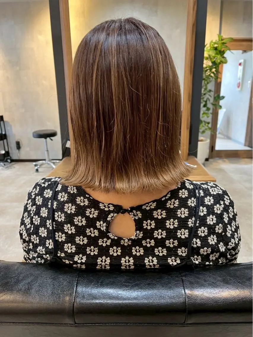 ミディアム カラー カット ヘアカラー SoL【橋本】 ソルのヘアスタイル