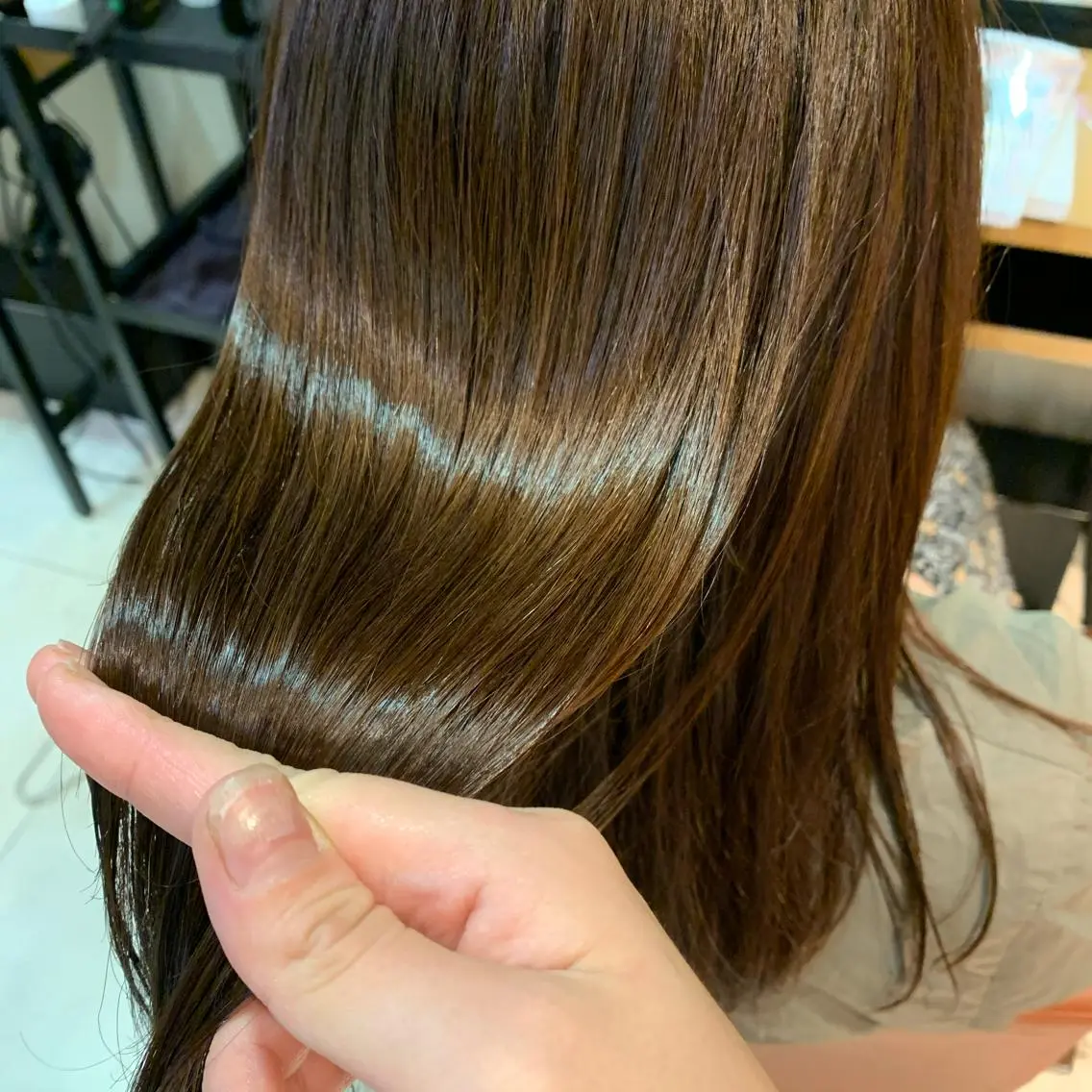 ミディアム 髪質改善 トリートメント 🌱小顔ヘア/ボブ ミディアム/双葉🌱のヘアスタイル