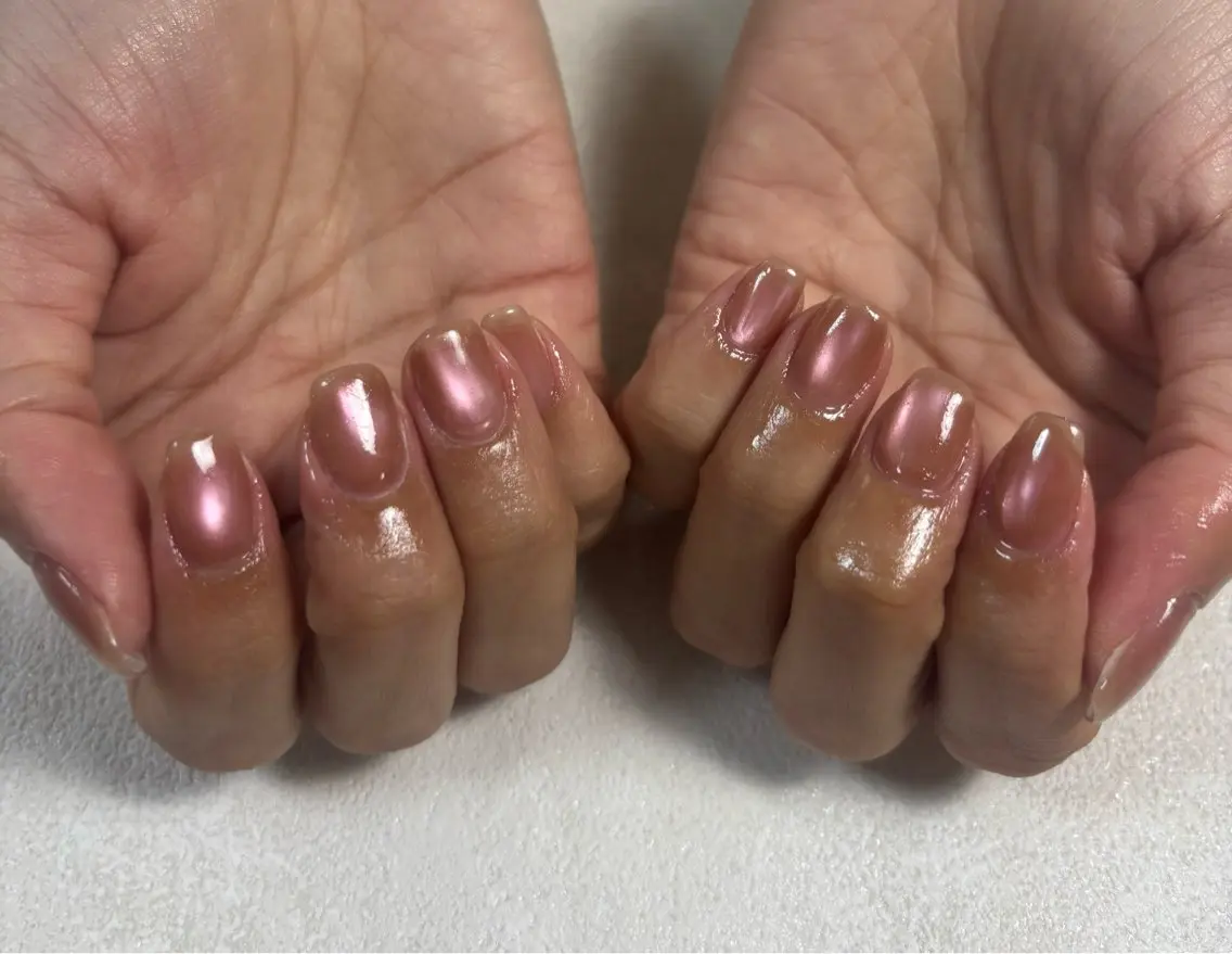 ネイル オーロラネイル フットネイル フレンチネイル ジェルネイル ハート ハンドネイル kiki nail たまプラーザのネイルデザイン