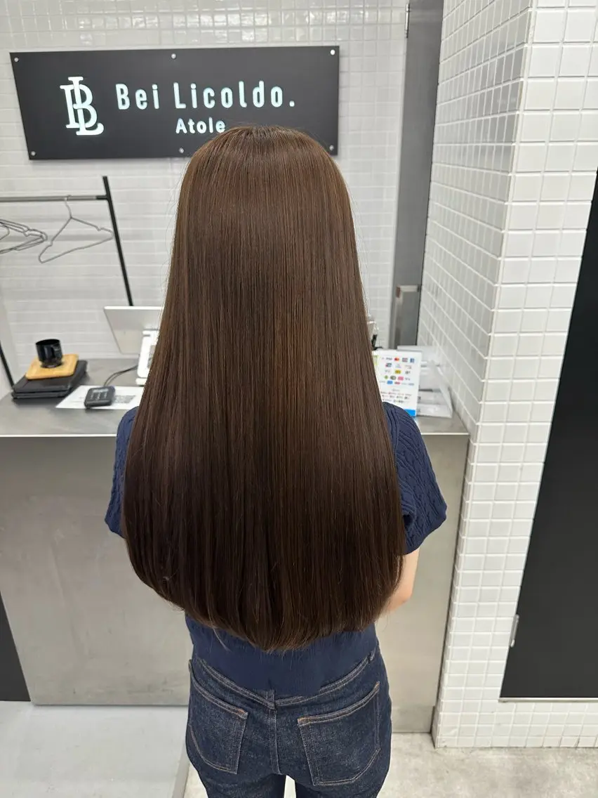 ロング カット 縮毛矯正 トリートメント 古田 昂也のヘアスタイル