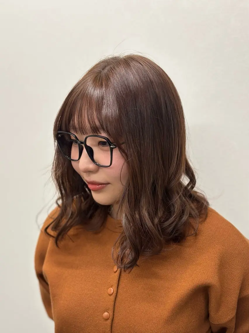 ミディアム カラー ブラウンカラー 🍒NAKAJI🍒 [暖色/レイヤー]のヘアスタイル