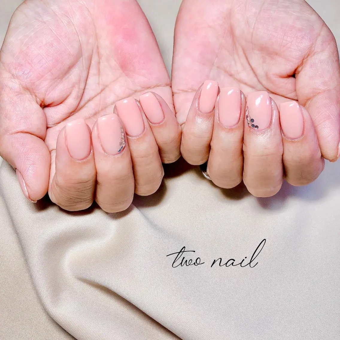 ネイル アートネイル フットネイル ハート ニュアンスネイル ホワイト ハンドネイル two nailのネイルデザイン