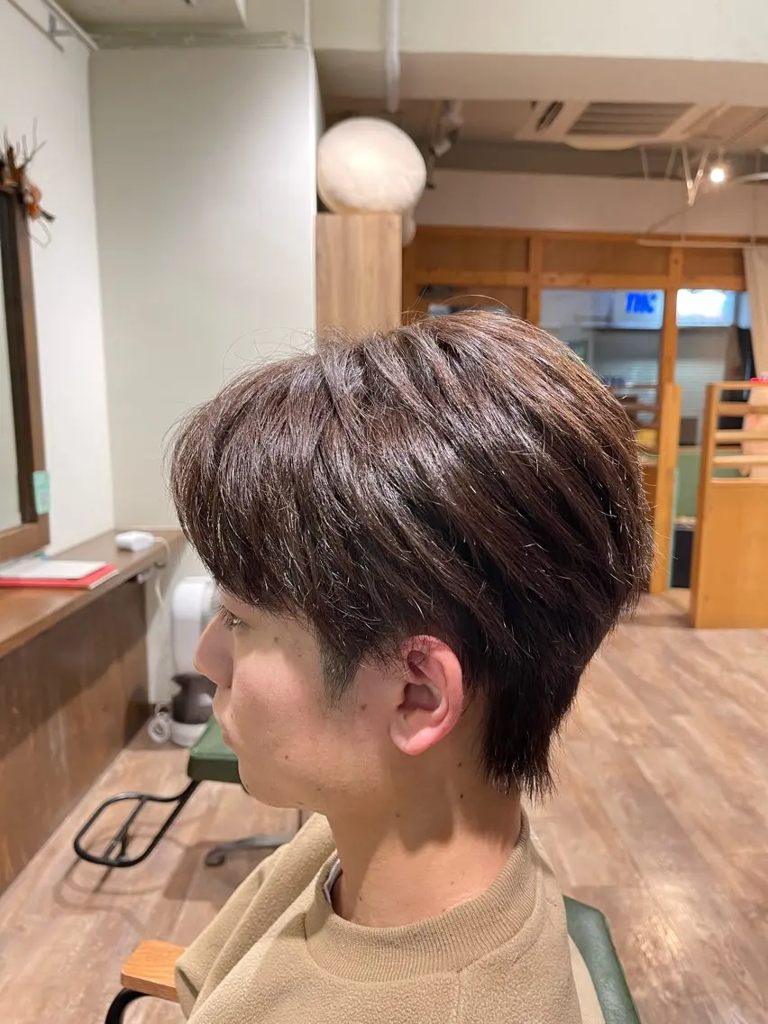 ショート カラー カット ヘアカラー テライ ケイショウのヘアスタイル