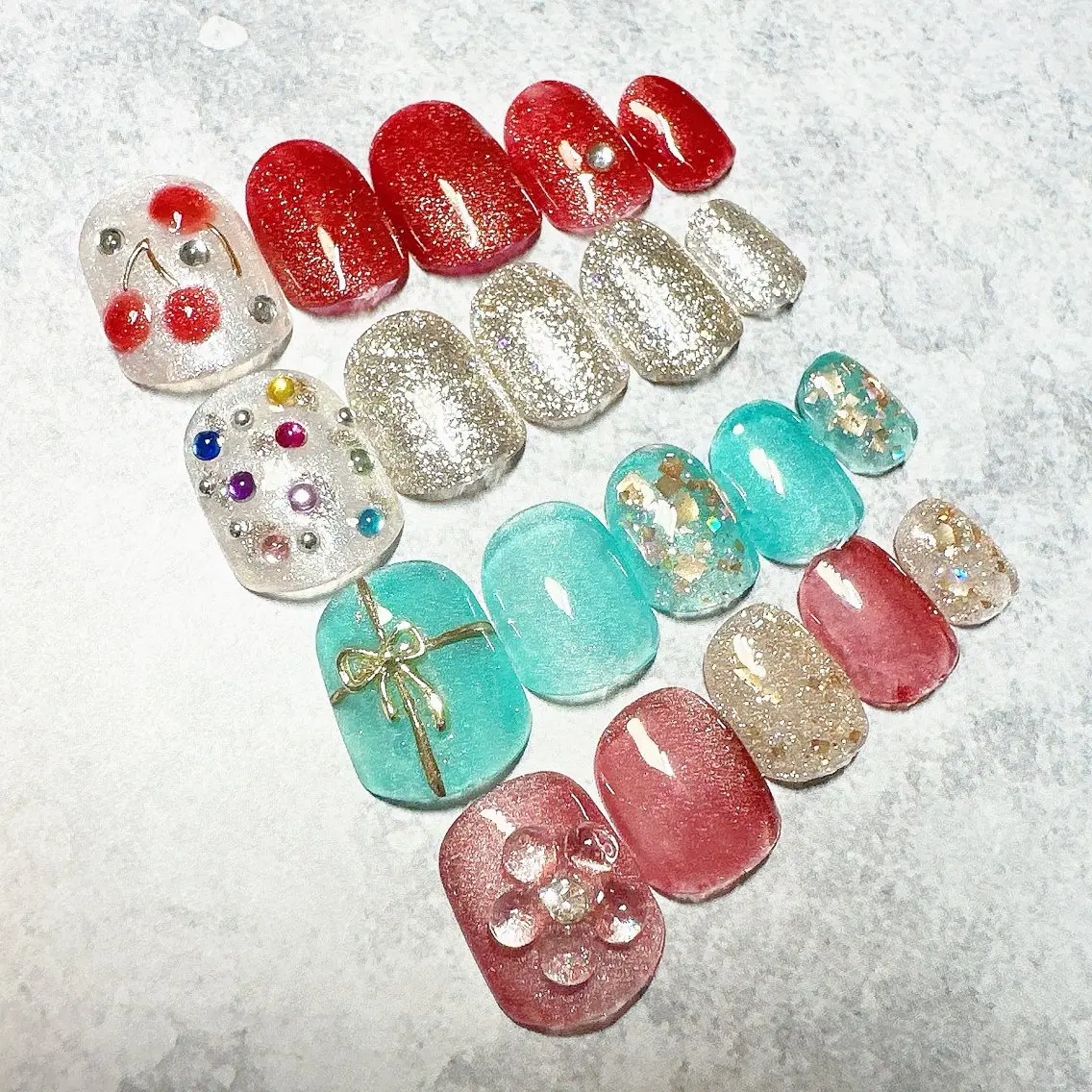 フットネイル🦶☆定額デザインネイル.ケア付き.オフなしの写真