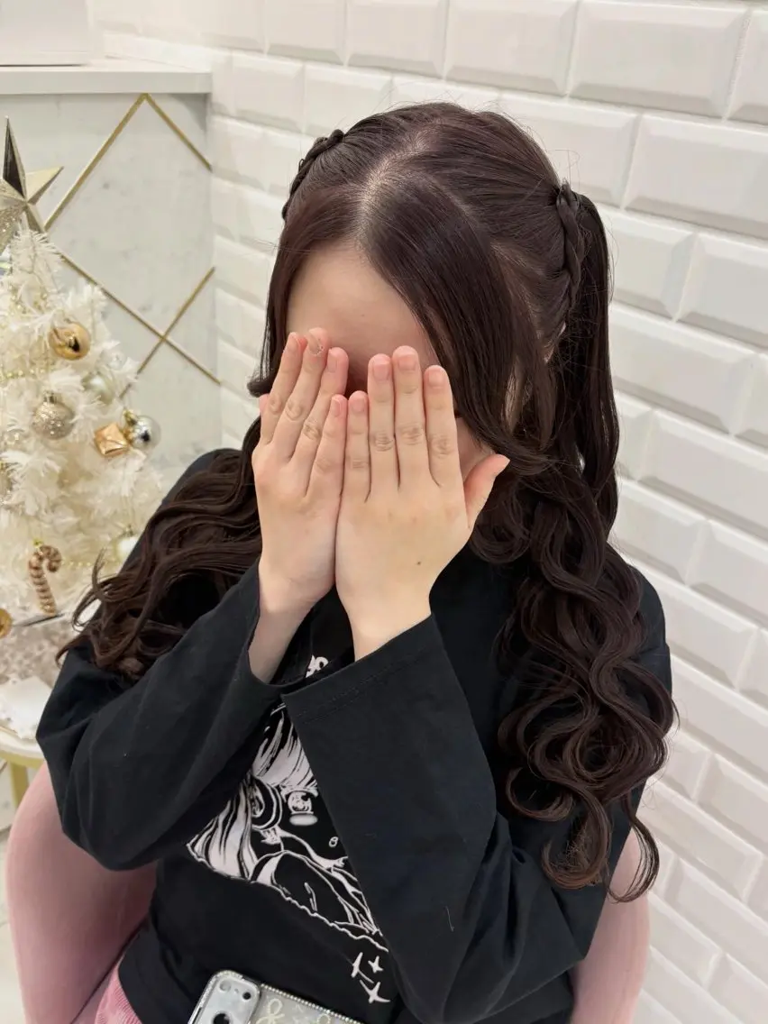 ヘアアレンジ ゆうひ🎀艶カラー/ ヘアメ/チョコカラーのヘアスタイル