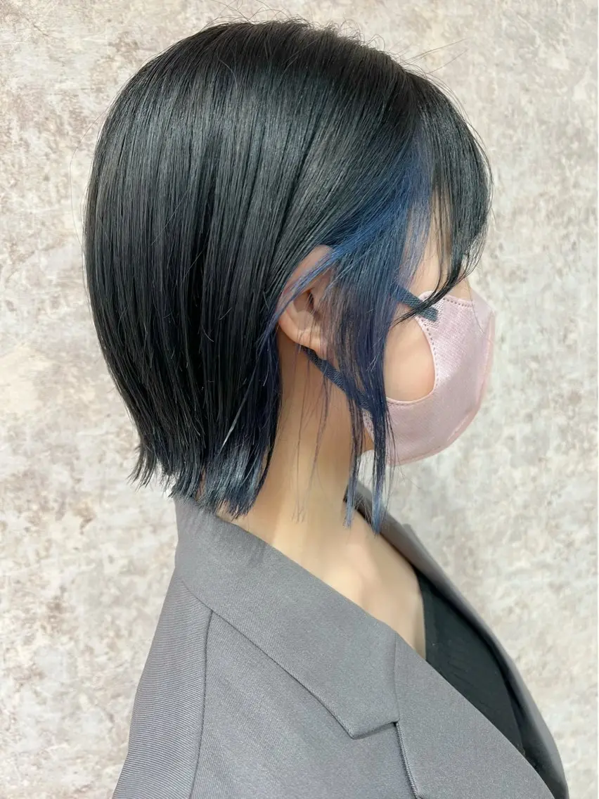 ショート カラー ボブ カット トリートメント メテオ ／ヘアカラー 西川菜実のヘアスタイル