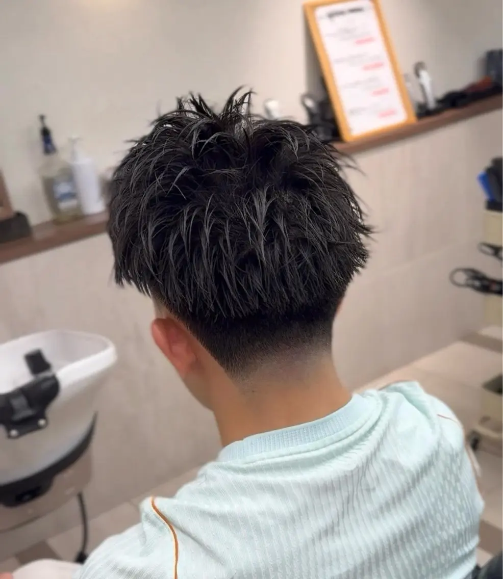 ショート カット ヘアセット フルハタヒロト 六本木理容師のヘアスタイル
