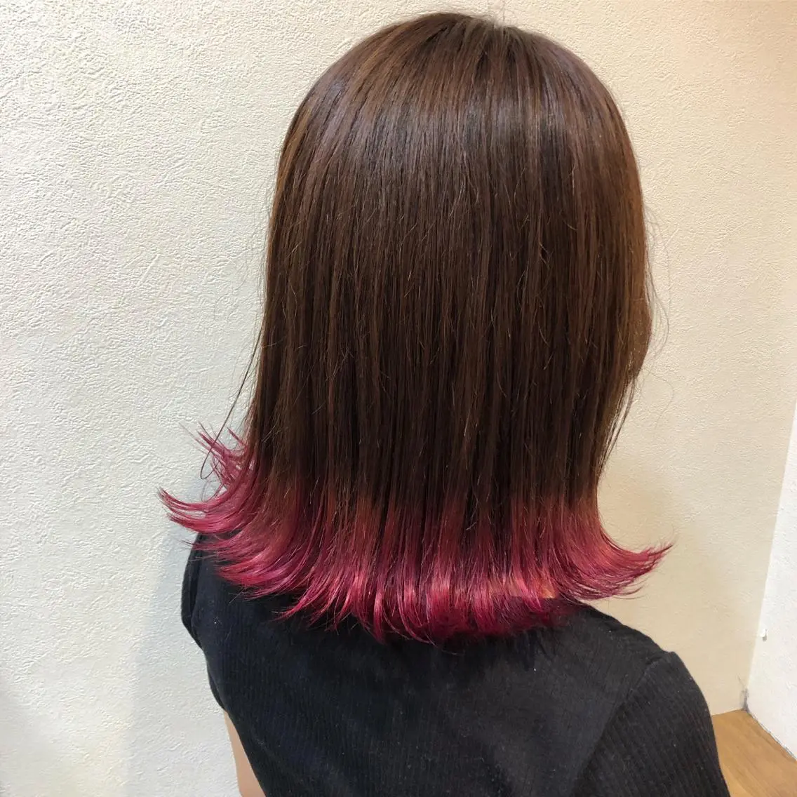 ミディアム カラー ピンクカラー ピンクパープル パープルカラー Topstylist HARUのヘアスタイル
