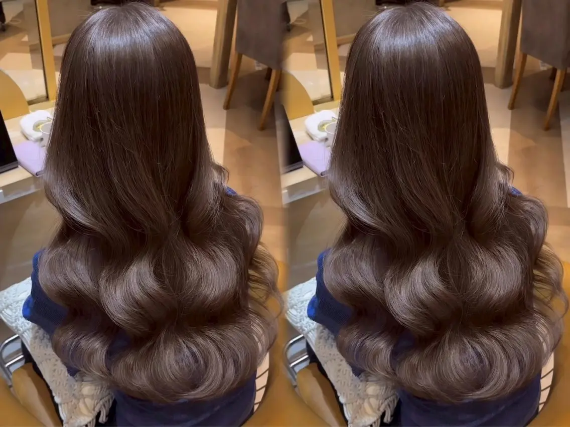 ロング ヘアカラー トリートメント 透明感カラー/ ダブルカラー/まなやのヘアスタイル