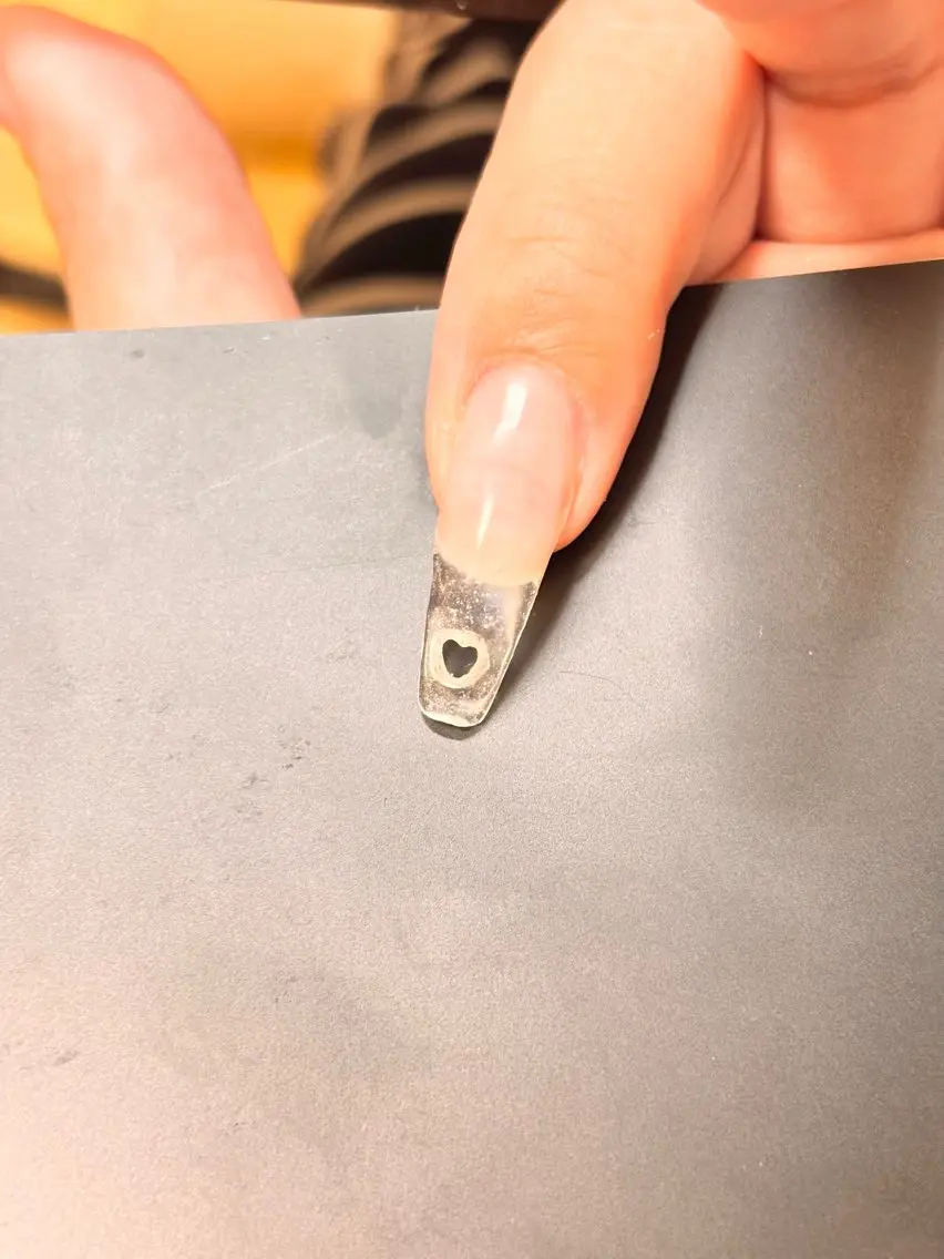 ネイル 長さ出し ハート Lino nailのネイルデザイン