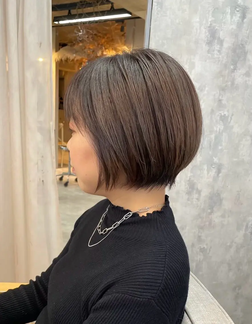 ショート カラー ショートボブ ベージュカラー ボブ ショートヘア カット ヘアカラー 再現性重視ショート/ レイヤー/ヘアセットのヘアスタイル