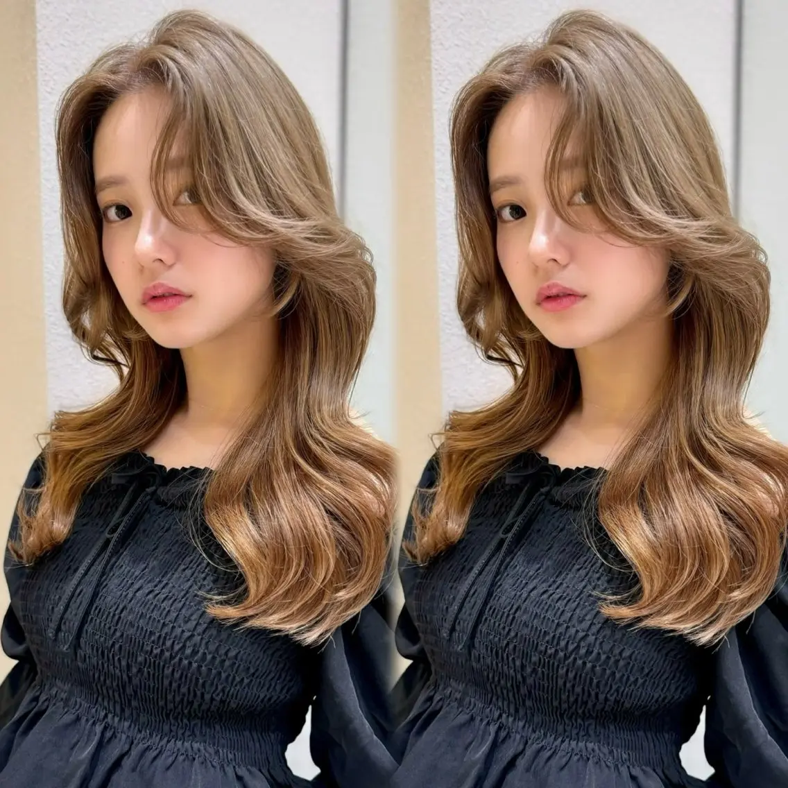 セミロング カラー カット レイヤー/髪質改善 Lond ambreのヘアスタイル