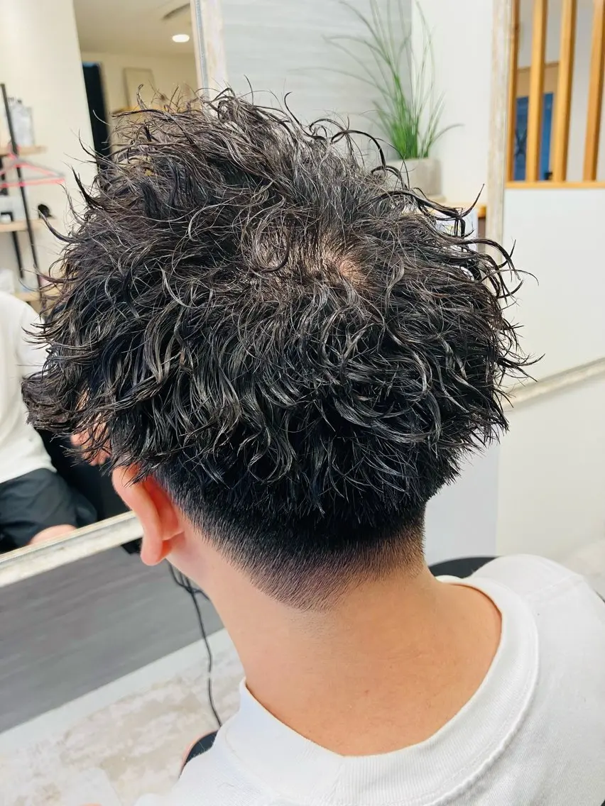 パーマ メンズ カット パーマ メンズ特化/パーマ/ フェードWATARUのヘアスタイル