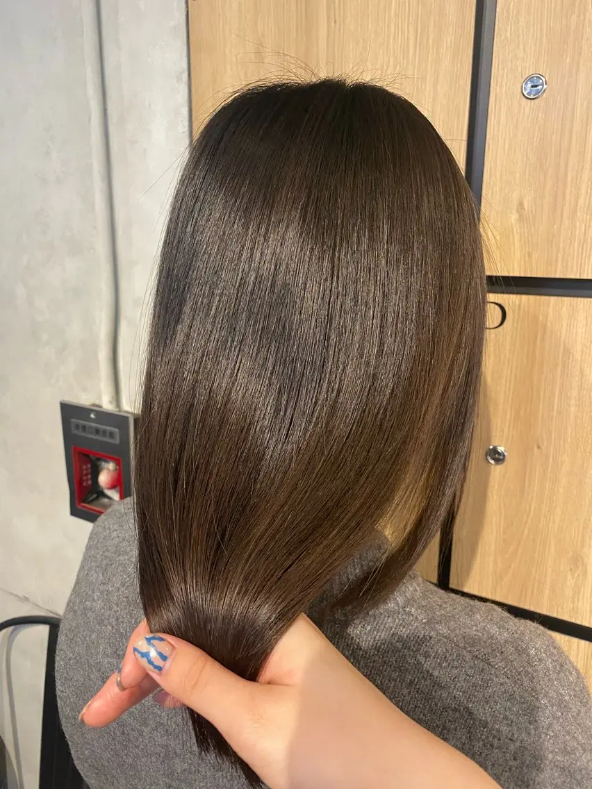 セミロング トリートメント ヘアカラー トリートメント 髪質改善サロン 梅田/ヨナミネのヘアスタイル