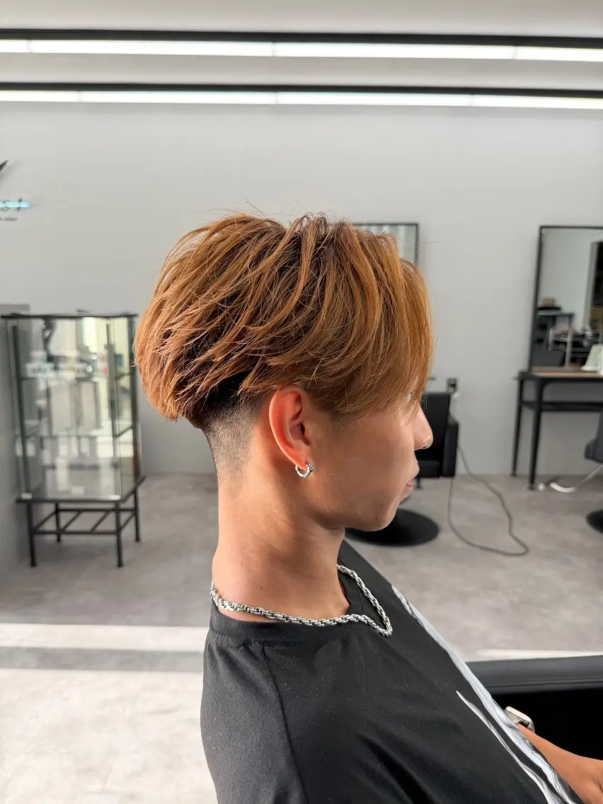 メンズ センターパート Rikuto / First松江学園のヘアスタイル