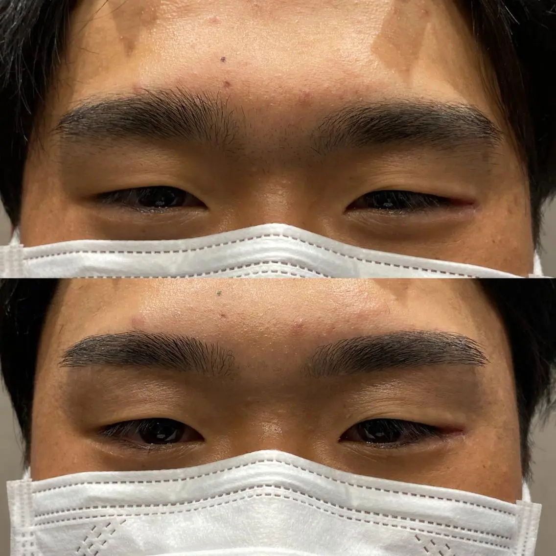 アイブロウ ワックス脱毛 山﨑 燦人のヘアスタイル