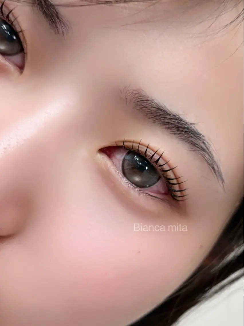 マツエク・マツパ ナチュラル 一重×まつ毛パーマ マツパ BIANCA セイナのマツエク・マツパデザイン