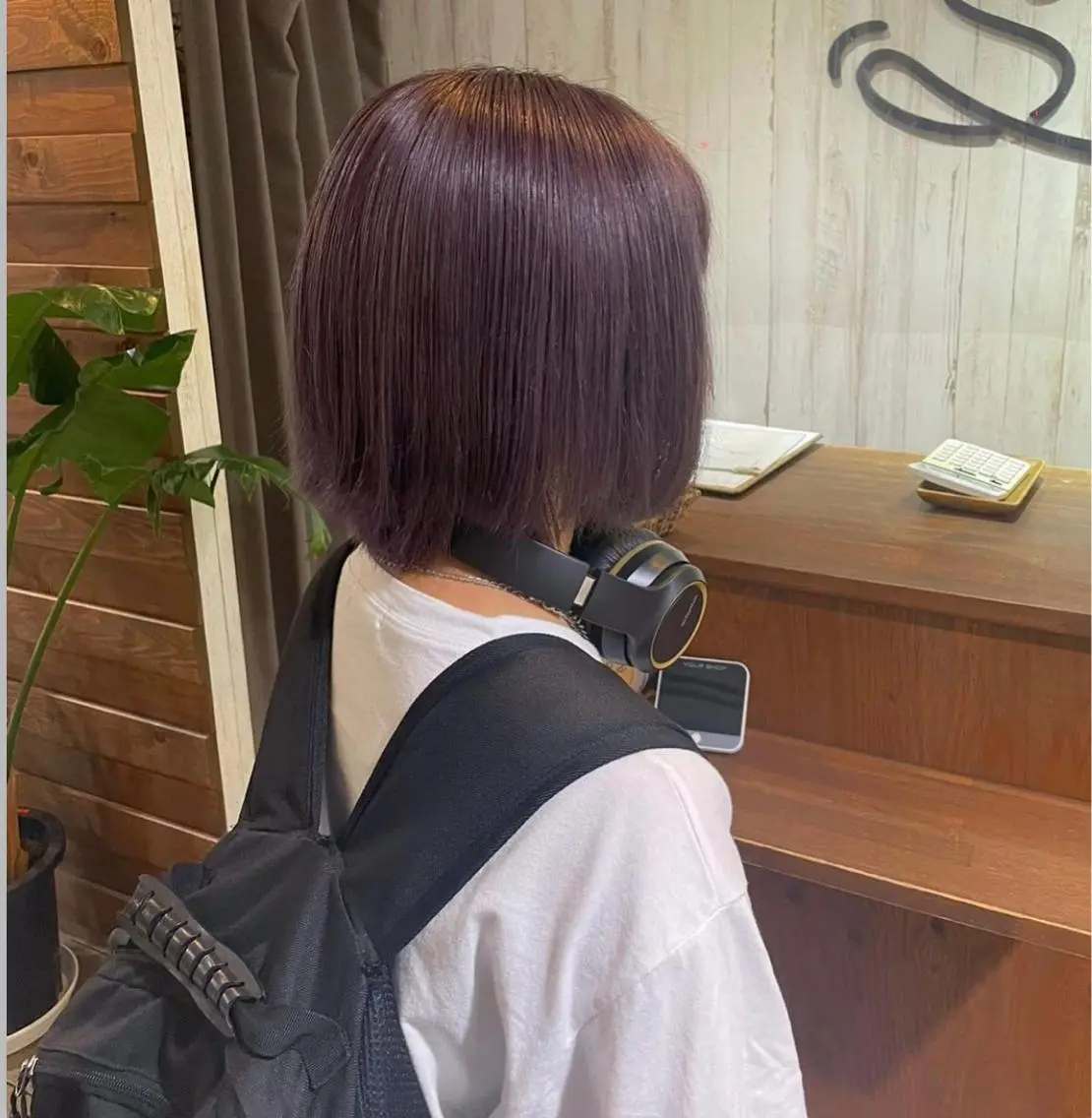ショート パープルカラー ヘアカラー ♡透明感/艶カラー/ M a I ♡のヘアスタイル