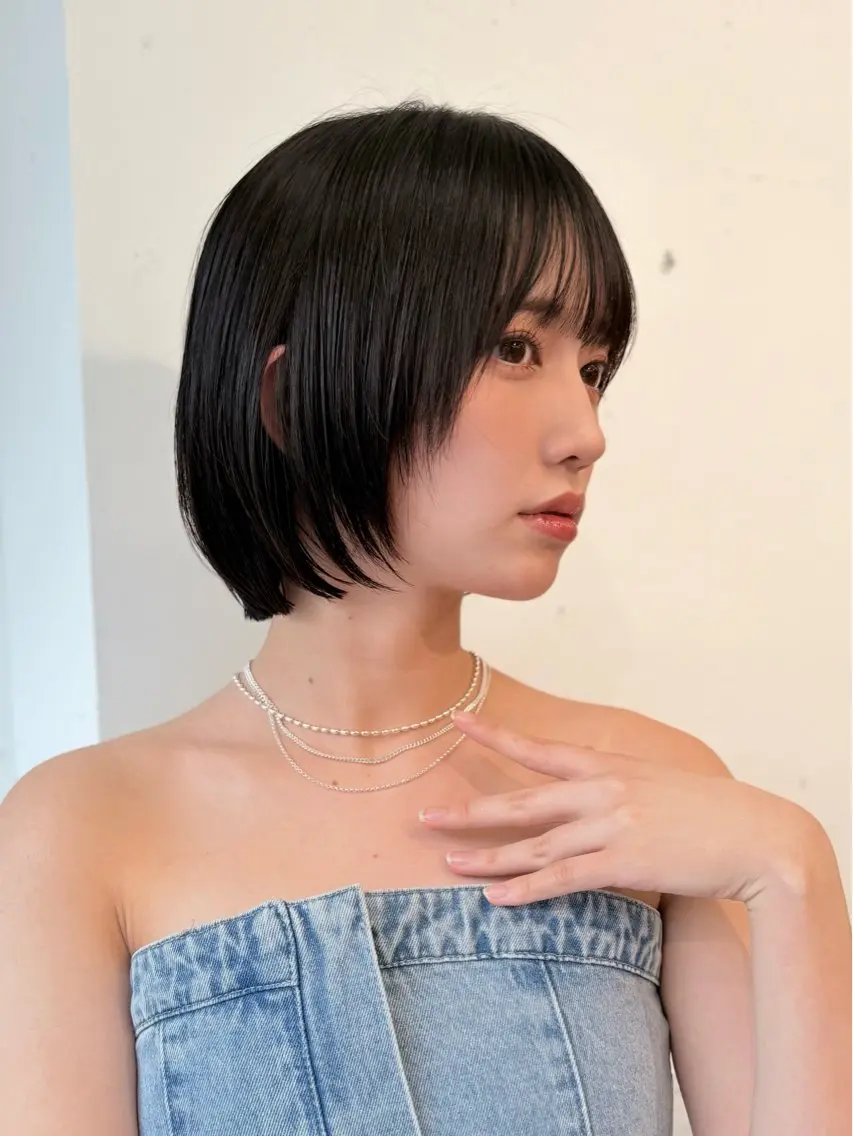 ショート カラー ボブ レイヤーカット カット ヘアカラー トリートメント ハイライト/ショート /ボブ/RYOHEIのヘアスタイル