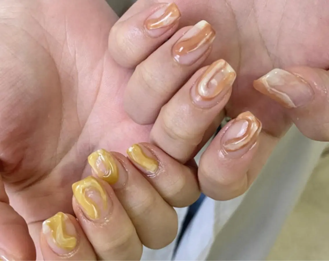ネイル アートネイル フレンチネイル ジェルネイル マグネットネイル 持ち込み nailsalon MONICAのネイルデザイン