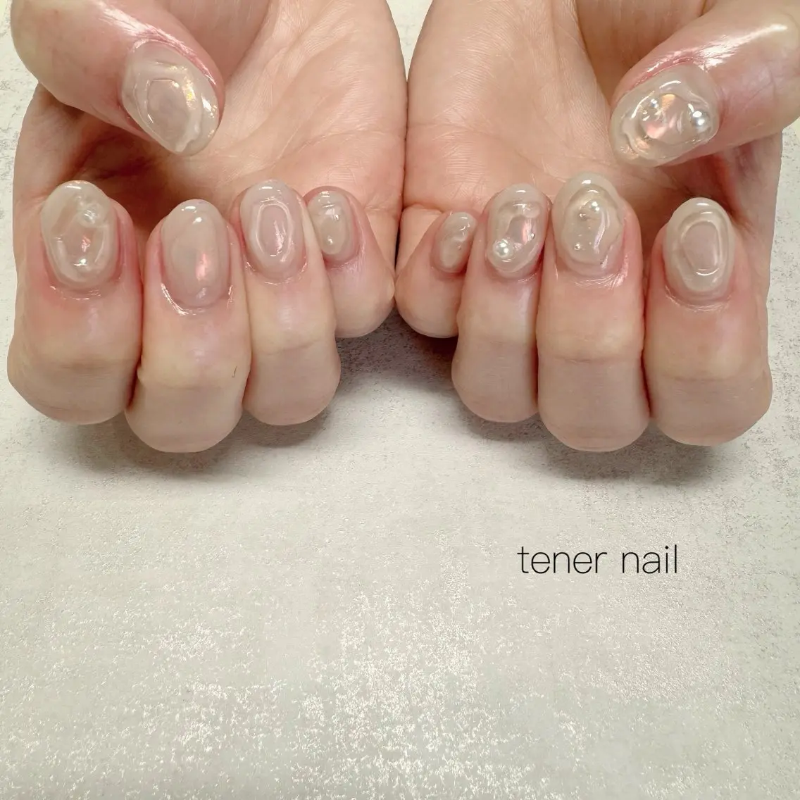 ネイル オーロラネイル ニュアンスネイル ハンドネイル テネルネイル tener nailのネイルデザイン
