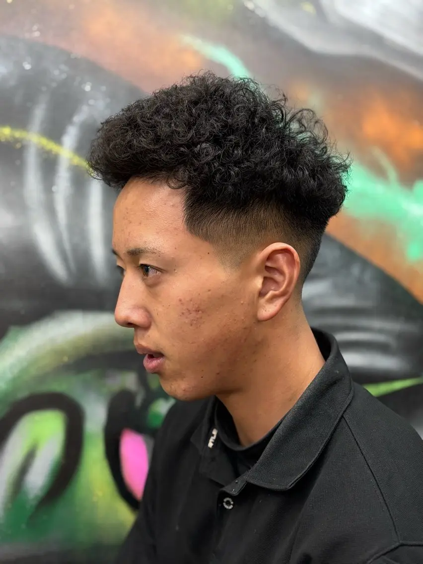 ミディアム メンズ カット 松本 亮太のヘアスタイル