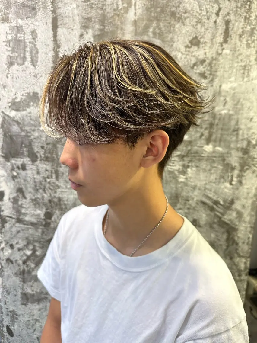 カラー メンズ 【pia】 江田岳斗のヘアスタイル