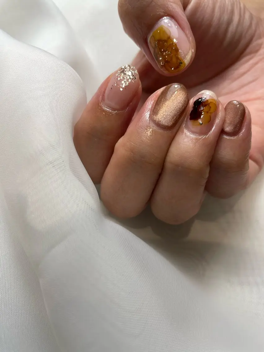 ネイル アートネイル マグネットネイル nail atelier Kのネイルデザイン