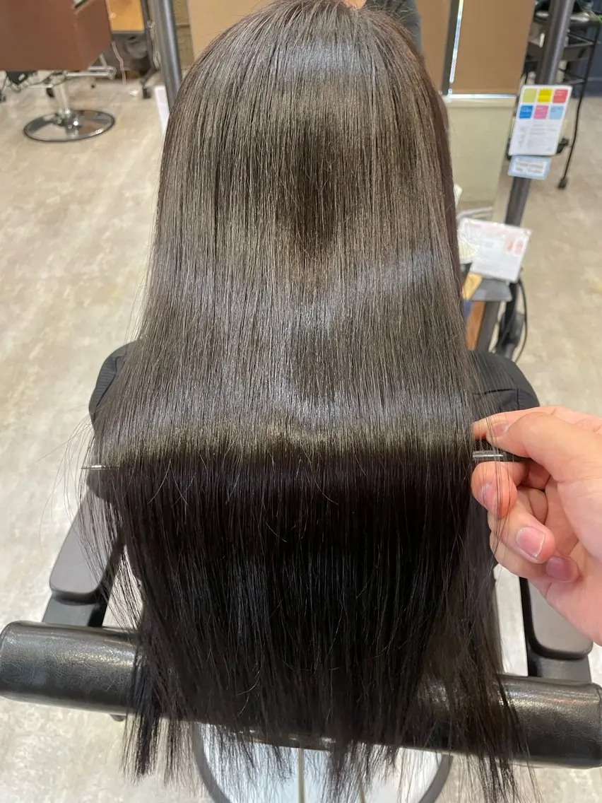 ロング 髪質改善 カット ヘアカラー トリートメント RIKU 髪質改善/縮毛矯正のヘアスタイル