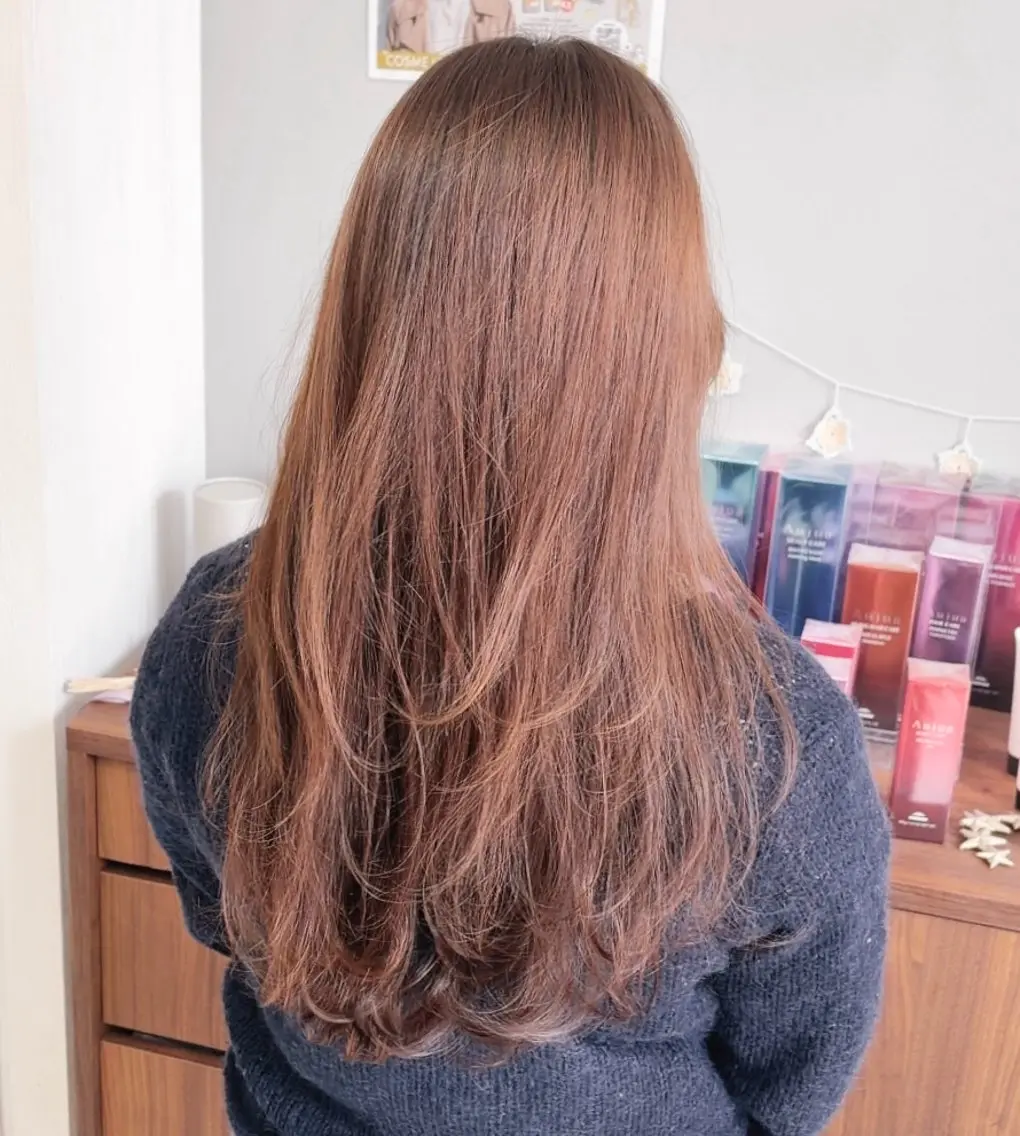 ロング カット ヘアカラー トリートメント ☁️横山 翔🫧のヘアスタイル