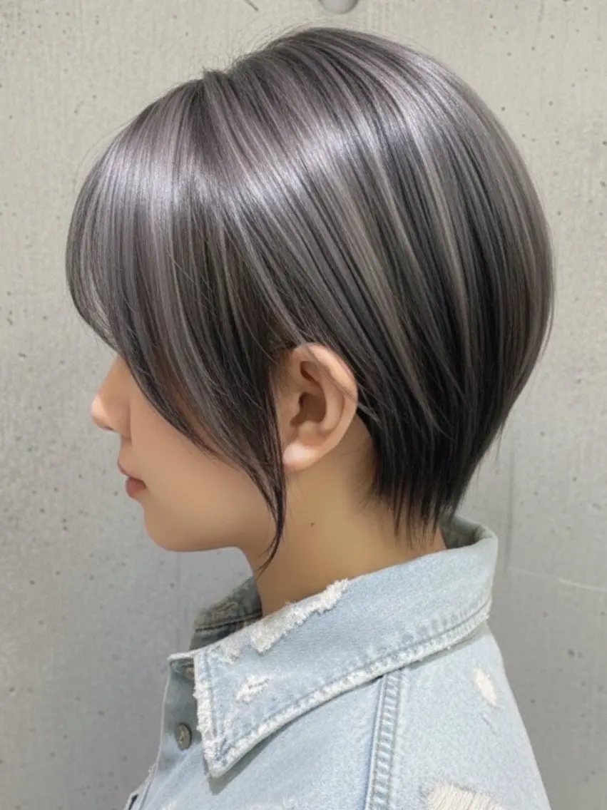 カラー ヘアカラー 金城 奈菜のヘアスタイル
