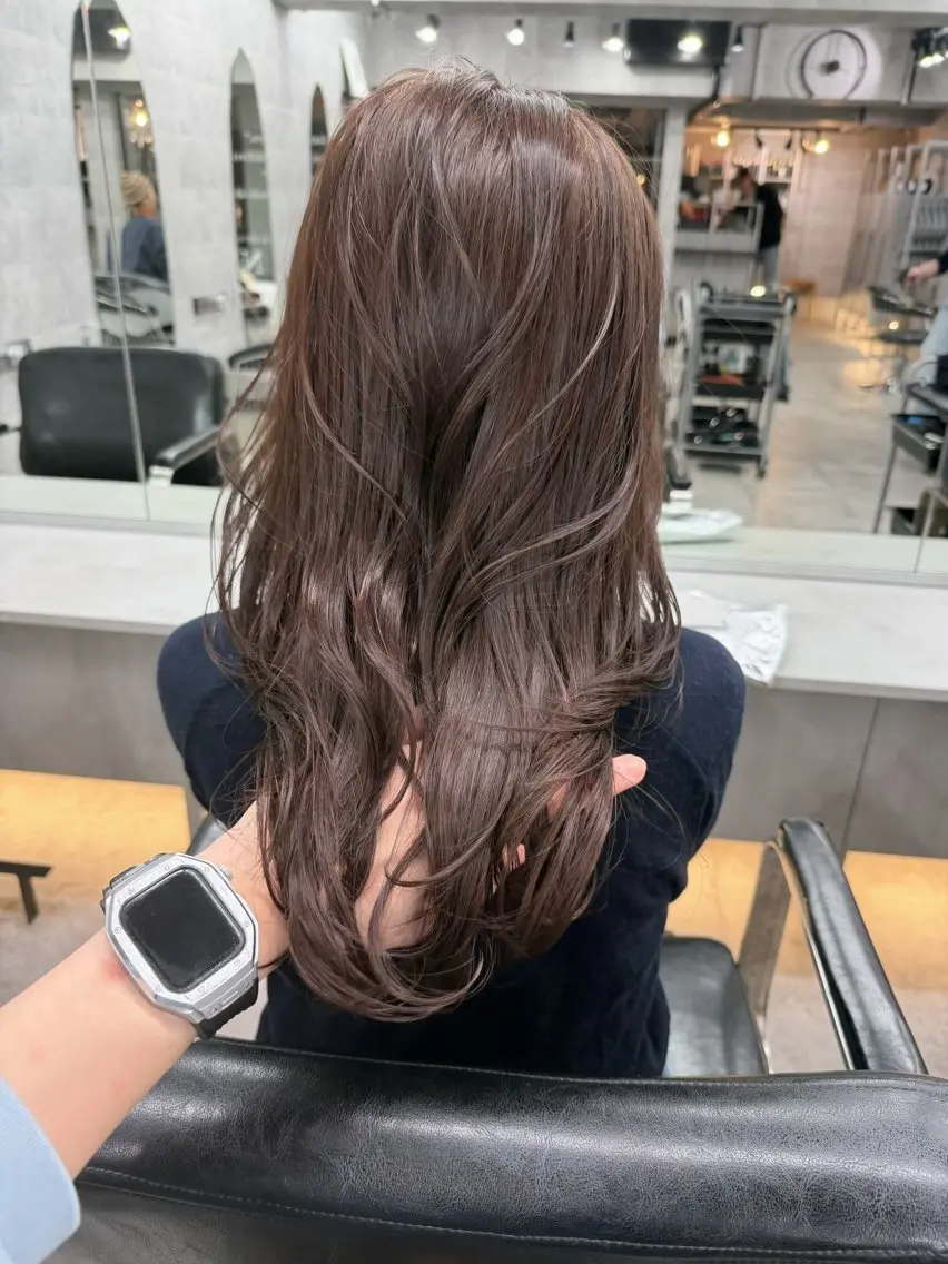 ロング カラー カット ヘアカラー トリートメント You/透明感カラー レイヤーカット/ボブのヘアスタイル