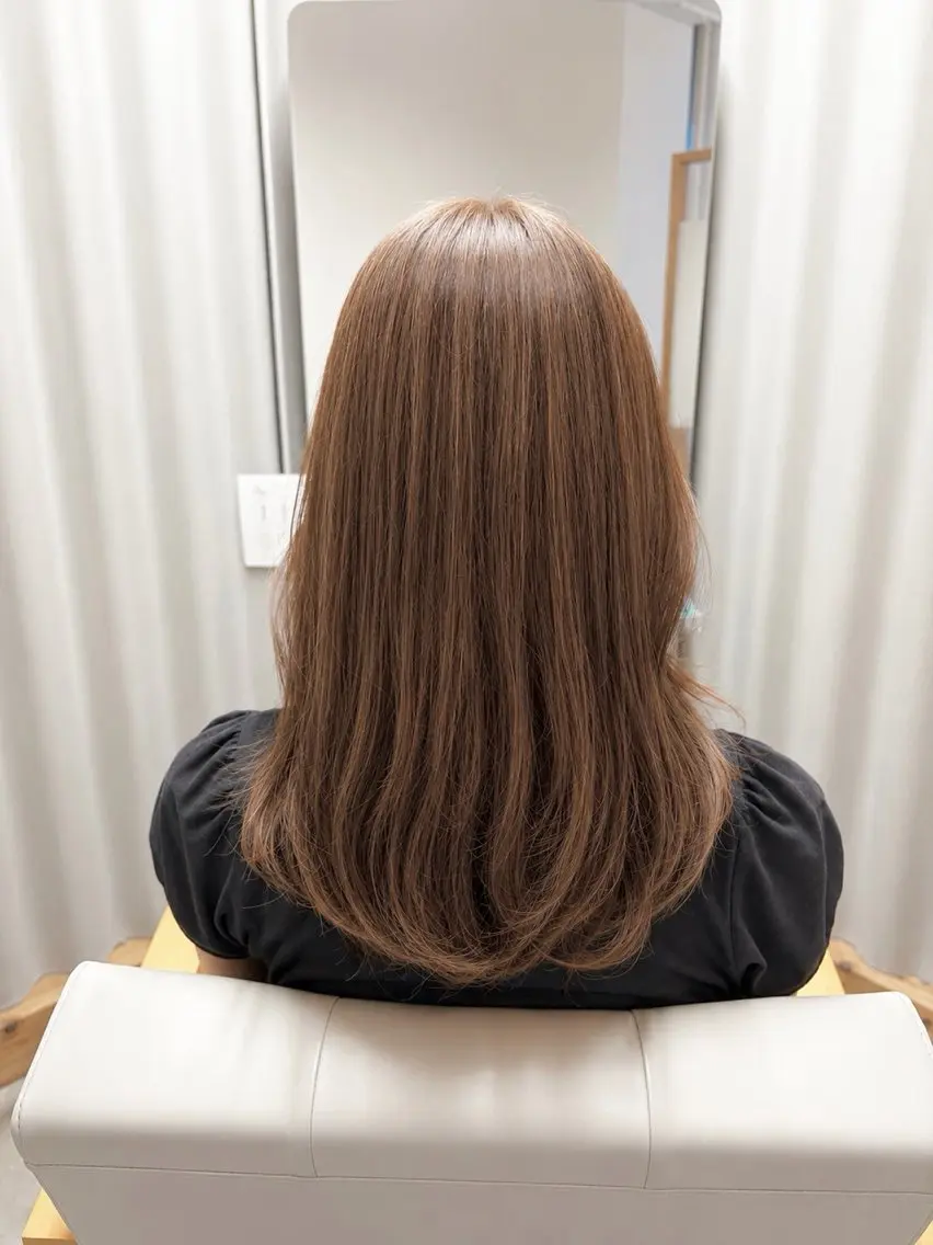 カラー ベージュカラー 古永 実優のヘアスタイル
