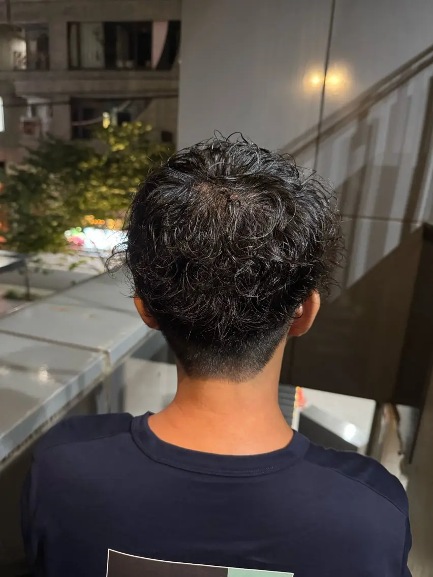 パーマ メンズ カット パーマ 河野 悠のヘアスタイル