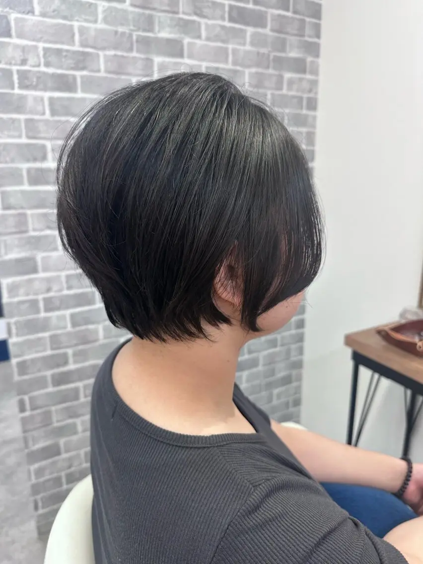 ショート ボブ レイヤーカット ショートヘア トリートメント カット トリートメント Noyヨシモト ヒロトのヘアスタイル