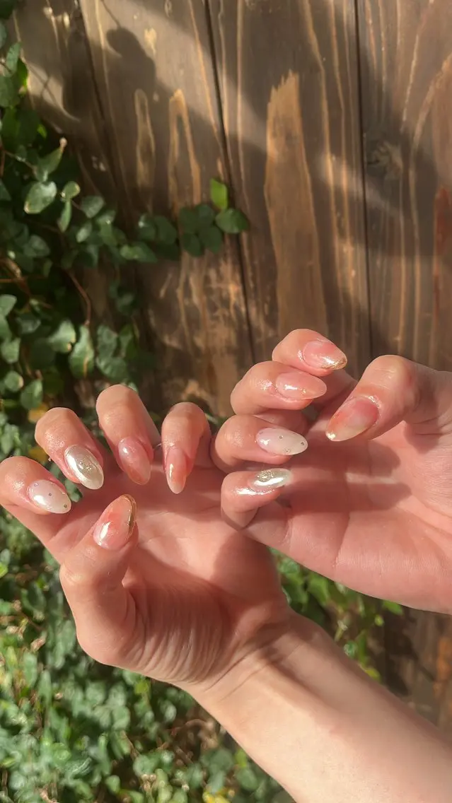 ネイル ニュアンスネイル シンプルネイル ハンドネイル SAKU nail 作島茜のネイルデザイン