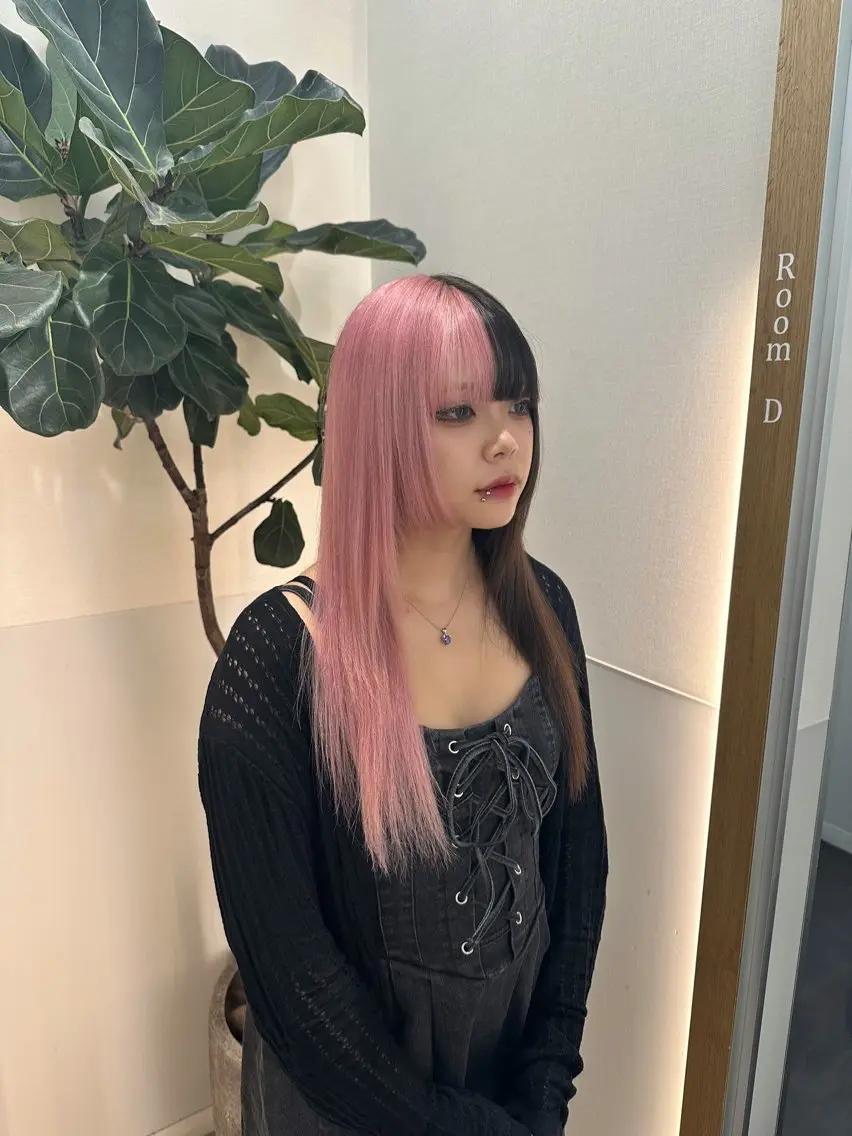 ロング カラー デザインカラー レイヤーカット カット ヘアカラー トリートメント 🦋レイヤーカット ミドリカワ🦋のヘアスタイル