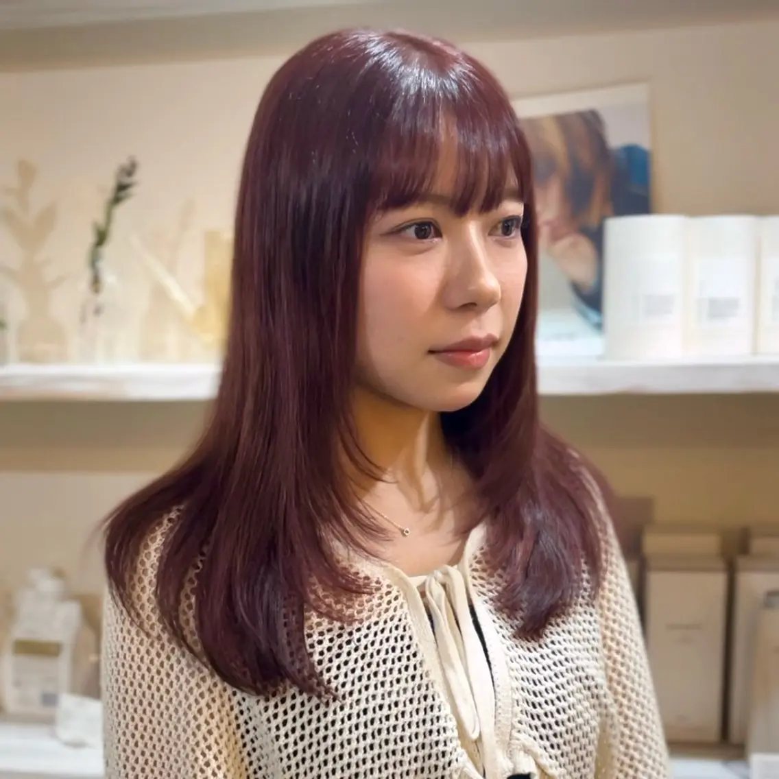ロング カラー カット トリートメント Yurika🕯️ 透明感カラー/ボブのヘアスタイル