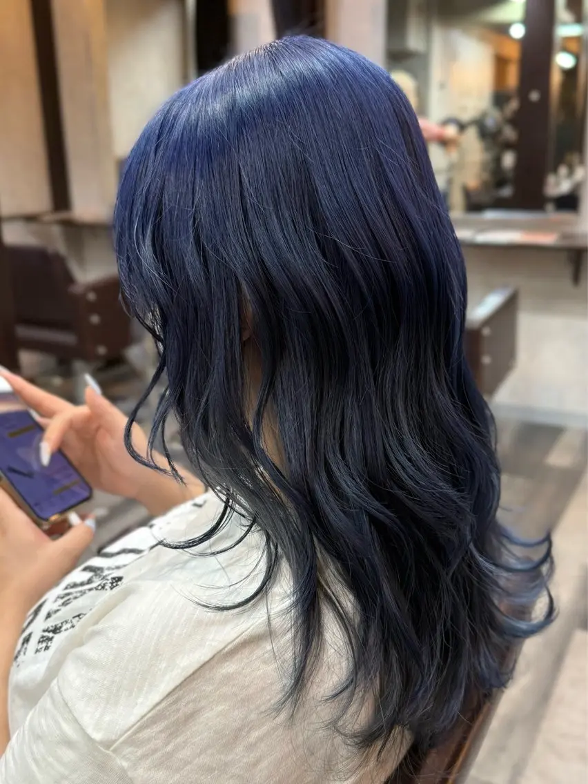 セミロング カラー ヘアカラー 井上 武輝のヘアスタイル