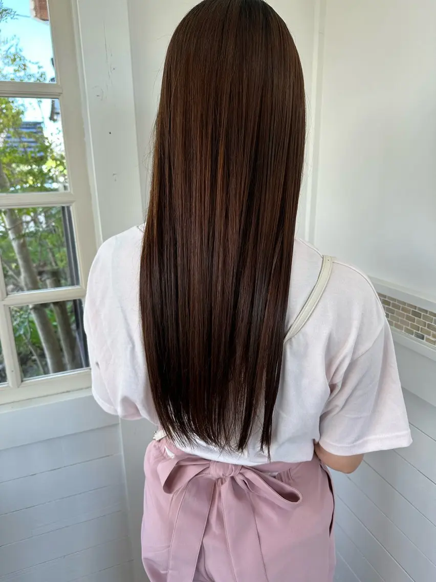 ロング カット トリートメント 門脇 絹華のヘアスタイル