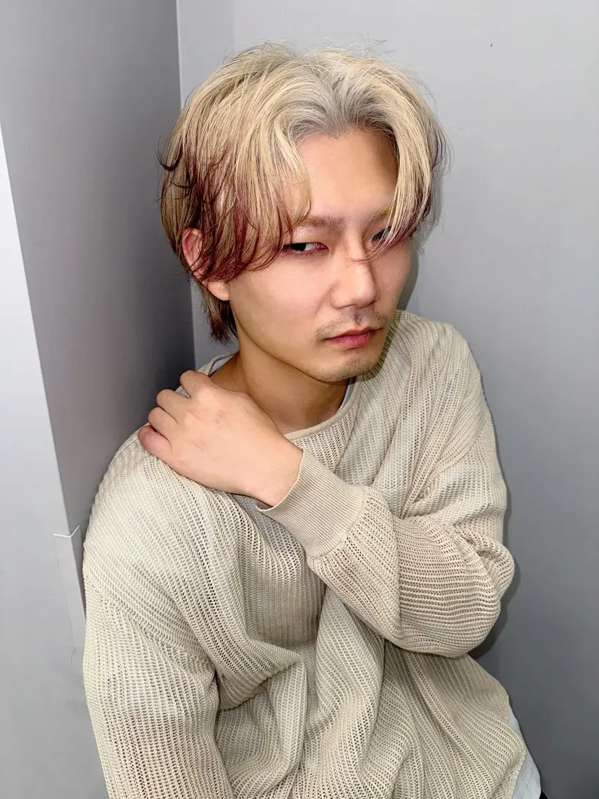 カラー メンズ デザインカラー 新宿レイヤーカット (火)吉祥寺🎀リサのヘアスタイル