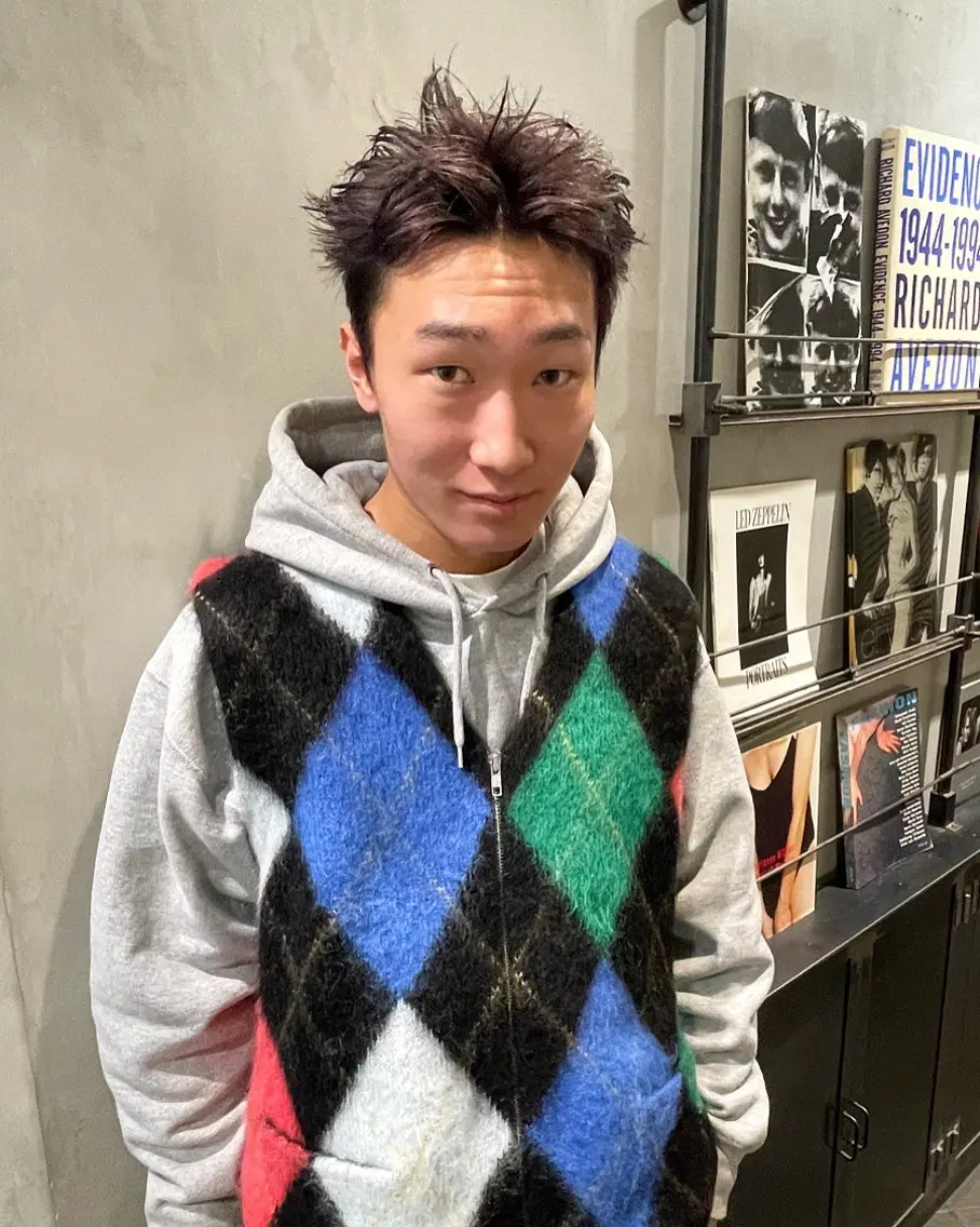 ショート カラー メンズ カット ヘアカラー トリートメント 優作 〜圧倒的信頼〜のヘアスタイル