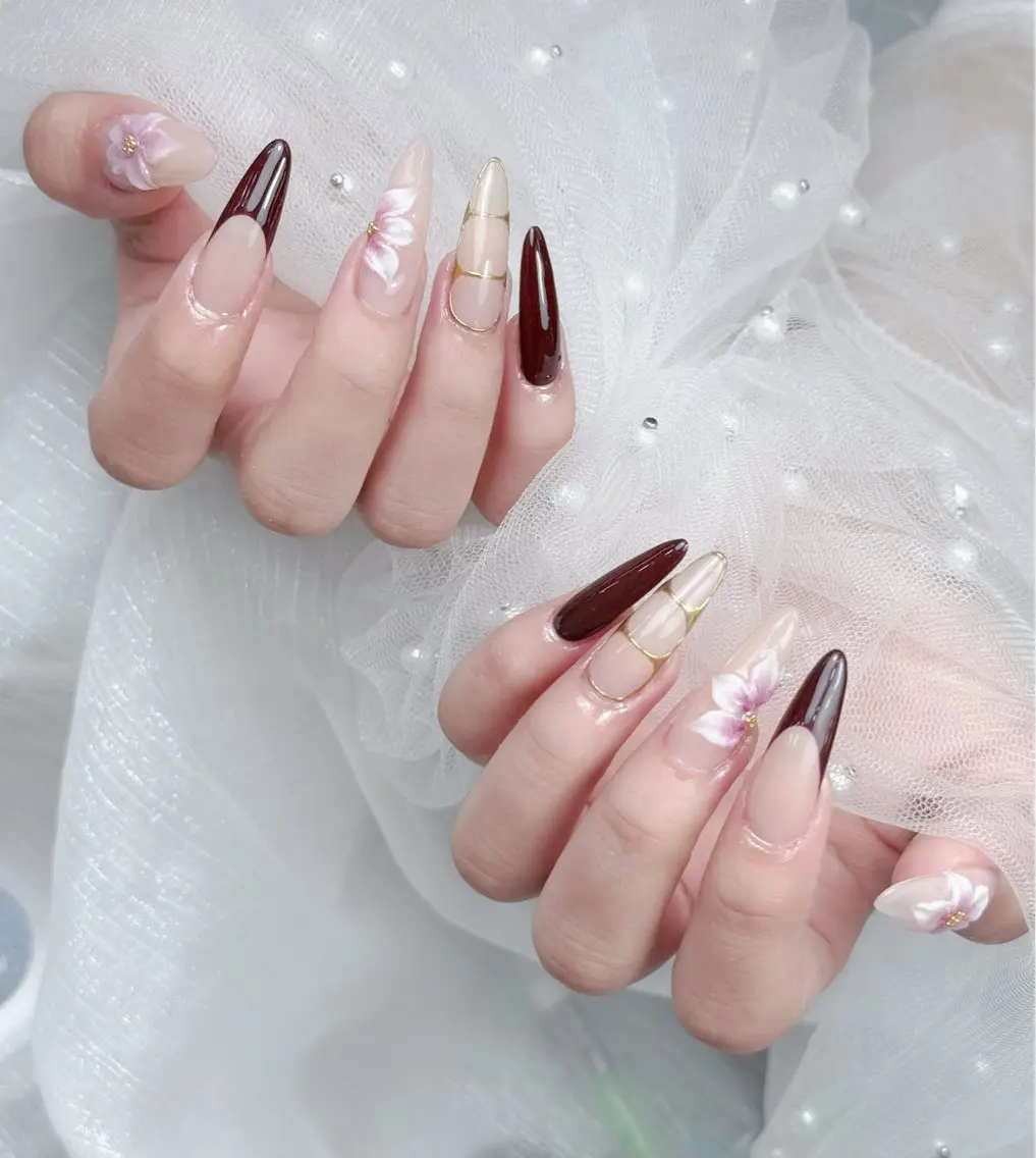 ネイル アートネイル ジェルネイル 韓国ネイル ロングネイル 持ち込み ハンドネイル Blingg NailStudioのネイルデザイン