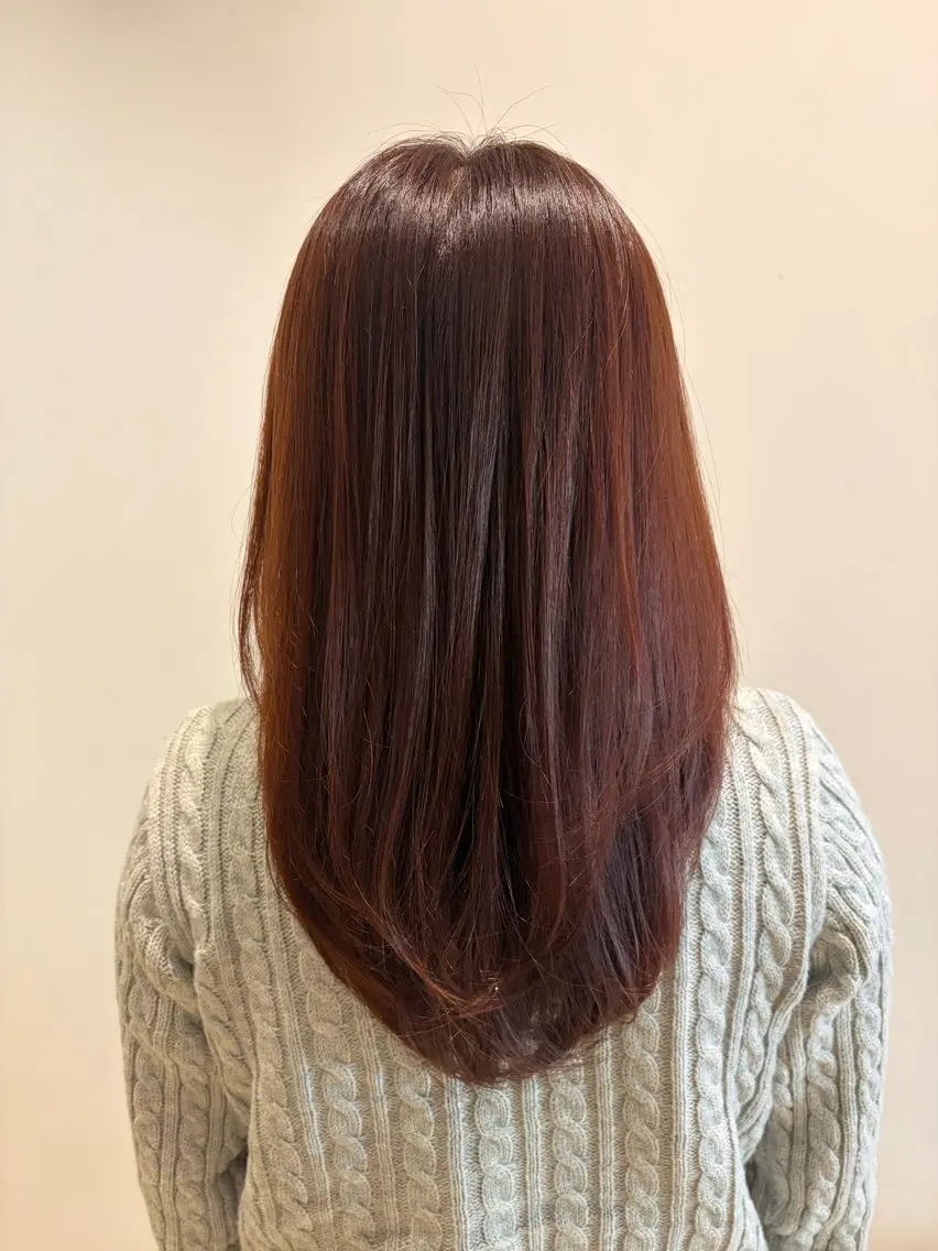 セミロング カラー カット ヘアカラー トリートメント 🌹艶髪カラー🌹 津田晴加【西荻窪】のヘアスタイル