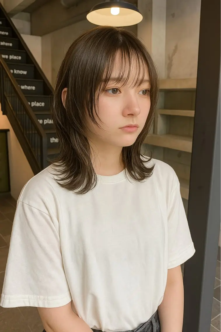 ミディアム momo /鍛冶屋町のヘアスタイル