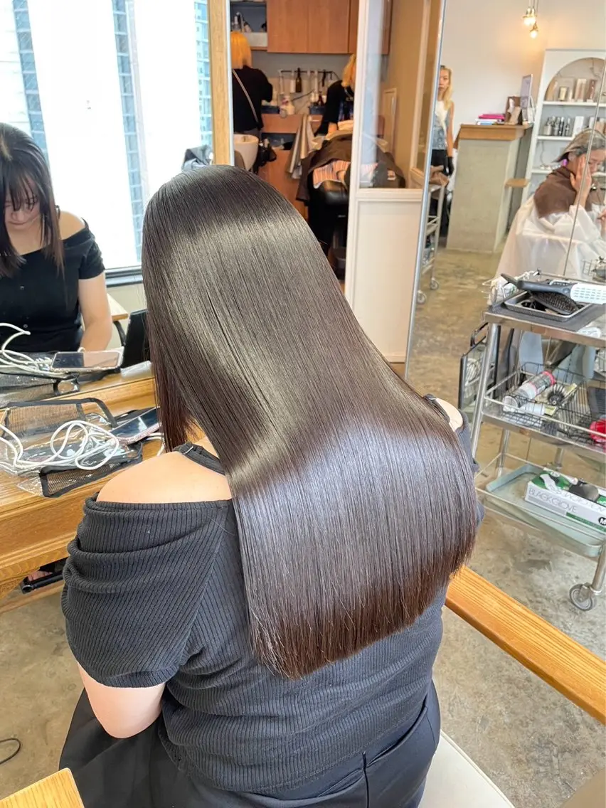 縮毛矯正 トリートメント エクステモデル募集 💗大阪梅田/川上のヘアスタイル