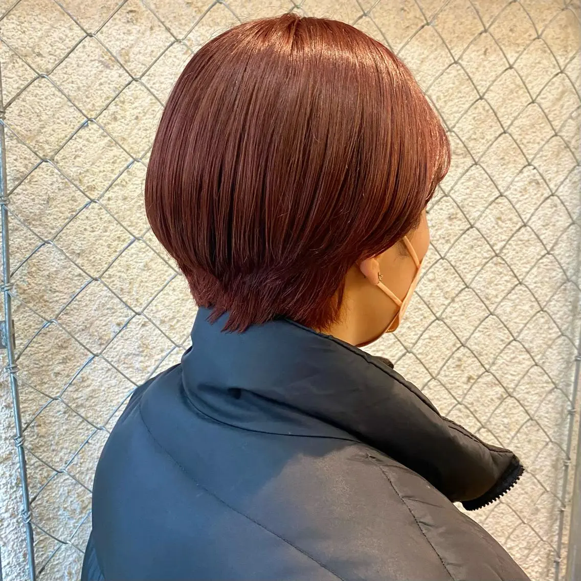 ショート カラー ブラウンカラー オレンジ オレンジブラウン 暖色艶color / ボブ🦩Rioのヘアスタイル