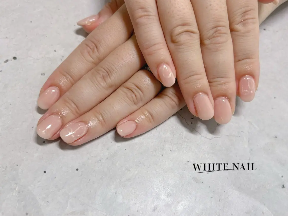 ネイル リボン フットネイル WHITE NAIL ホワイトネイルのネイルデザイン
