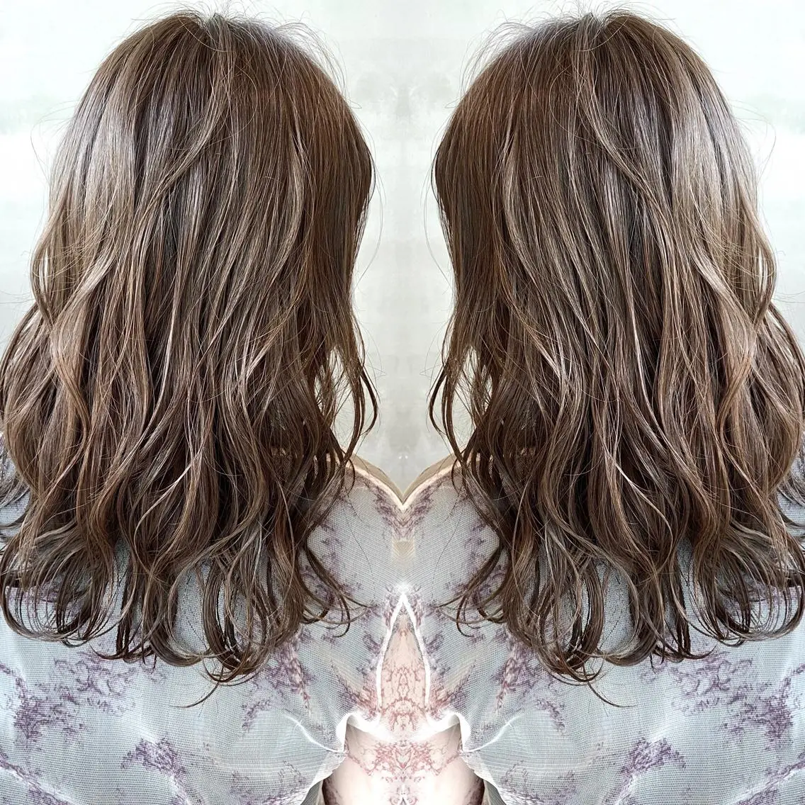 セミロング カラー ヘアアレンジ キッズ ネイル マツエク・マツパ 透明感カラー ハイライトカラー 外国人風カラー ハイライト 外ハネヘア カット ヘアカラー 夜23時まで予約🉑 reverieあきらのヘアスタイル